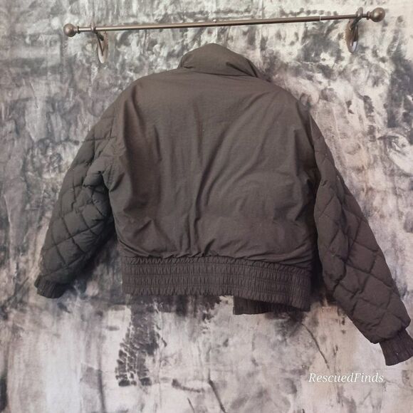 GRAND TARGHEE Black  Duck Down Cropped Snow Spirit Jacket 7 Vintage 1980's - Picture 10 of 10